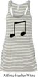 Music 8th Note Ladies Flowy Racerback Tanktop