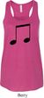 Music 8th Note Ladies Flowy Racerback Tanktop