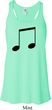 Music 8th Note Ladies Flowy Racerback Tanktop
