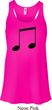 Music 8th Note Ladies Flowy Racerback Tanktop