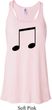 Music 8th Note Ladies Flowy Racerback Tanktop