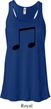 Music 8th Note Ladies Flowy Racerback Tanktop