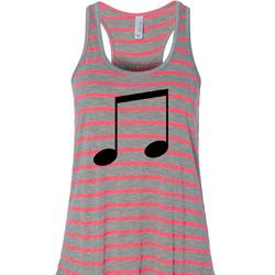 Music 8th Note Ladies Flowy Racerback Tanktop Music 8th Note Ladies Flowy Racerback Tanktop