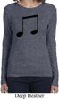 Music 8th Note Ladies Long Sleeve Shirt