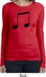 Music 8th Note Ladies Long Sleeve Shirt