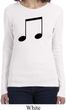Music 8th Note Ladies Long Sleeve Shirt