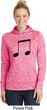 Music 8th Note Ladies Moisture Wicking Hoodie