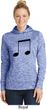 Music 8th Note Ladies Moisture Wicking Hoodie