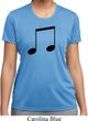 Music 8th Note Ladies Moisture Wicking Shirt