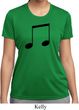 Music 8th Note Ladies Moisture Wicking Shirt