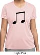 Music 8th Note Ladies Moisture Wicking Shirt
