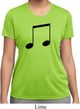 Music 8th Note Ladies Moisture Wicking Shirt