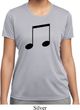 Music 8th Note Ladies Moisture Wicking Shirt