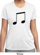 Music 8th Note Ladies Moisture Wicking Shirt