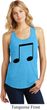 Music 8th Note Ladies Racerback Tank Top