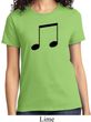 Music 8th Note Ladies Shirt