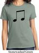 Music 8th Note Ladies Shirt