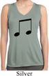 Music 8th Note Ladies Sleeveless Moisture Wicking Shirt