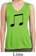 Music 8th Note Ladies Sleeveless Moisture Wicking Shirt