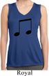 Music 8th Note Ladies Sleeveless Moisture Wicking Shirt