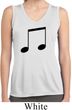 Music 8th Note Ladies Sleeveless Moisture Wicking Shirt