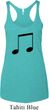 Music 8th Note Ladies Tri Blend Racerback Tank Top