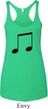 Music 8th Note Ladies Tri Blend Racerback Tank Top