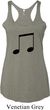 Music 8th Note Ladies Tri Blend Racerback Tank Top