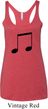 Music 8th Note Ladies Tri Blend Racerback Tank Top