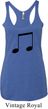 Music 8th Note Ladies Tri Blend Racerback Tank Top