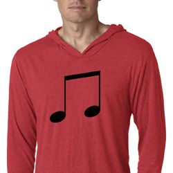 Music 8th Note Lightweight Hoodie Shirt Music 8th Note Lightweight Hoodie Shirt