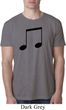 Music 8th Note Mens Burnout Shirt