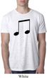 Music 8th Note Mens Burnout Shirt