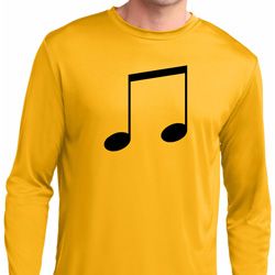 Music 8th Note Mens Dry Wicking Long Sleeve Shirt Music 8th Note Mens Dry Wicking Long Sleeve Shirt