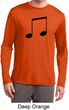 Music 8th Note Mens Dry Wicking Long Sleeve Shirt