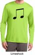 Music 8th Note Mens Dry Wicking Long Sleeve Shirt