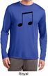 Music 8th Note Mens Dry Wicking Long Sleeve Shirt