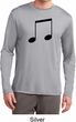 Music 8th Note Mens Dry Wicking Long Sleeve Shirt
