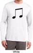 Music 8th Note Mens Dry Wicking Long Sleeve Shirt