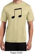Music 8th Note Mens Moisture Wicking Shirt