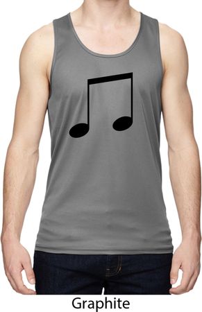 Music 8th Note Mens Moisture Wicking Tanktop