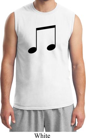 Music 8th Note Mens Muscle Shirt