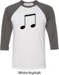 Music 8th Note Mens Raglan Shirt