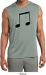 Music 8th Note Mens Sleeveless Moisture Wicking Shirt