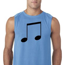 Music 8th Note Mens Sleeveless Shirt Music 8th Note Mens Sleeveless Shirt