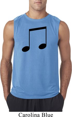 Music 8th Note Mens Sleeveless Shirt