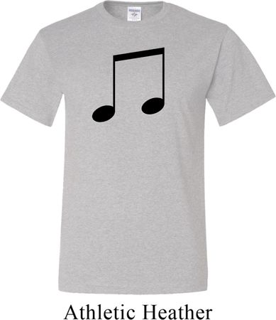 Music 8th Note Mens Tall Shirt