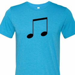 Music 8th Note Mens Tri Blend Crewneck Shirt Music 8th Note Mens Tri Blend Crewneck Shirt