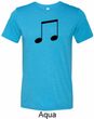 Music 8th Note Mens Tri Blend Crewneck Shirt