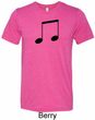 Music 8th Note Mens Tri Blend Crewneck Shirt